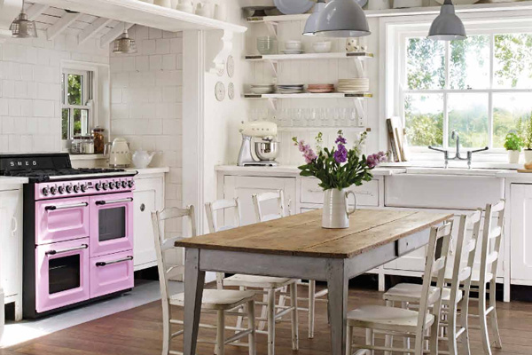 Smeg Gasherd cadillac pink